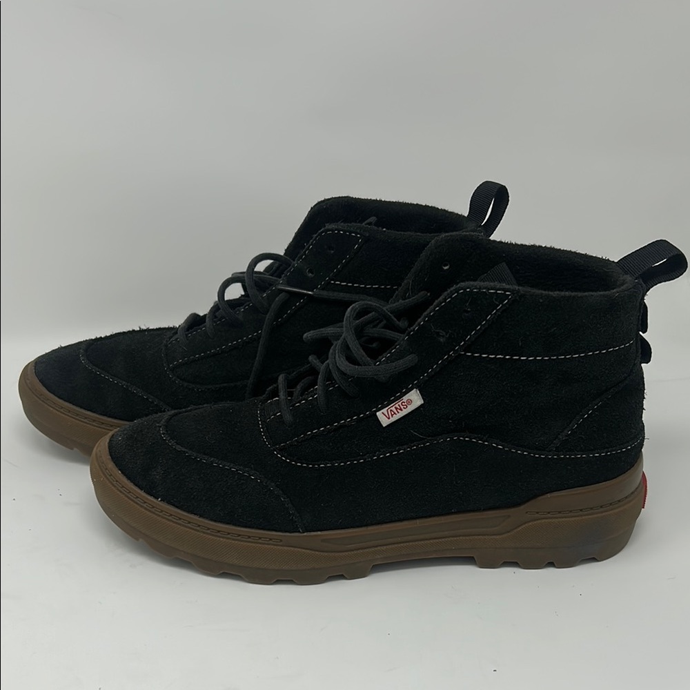 Vans Black and Brown Sneakers High-Top Suede